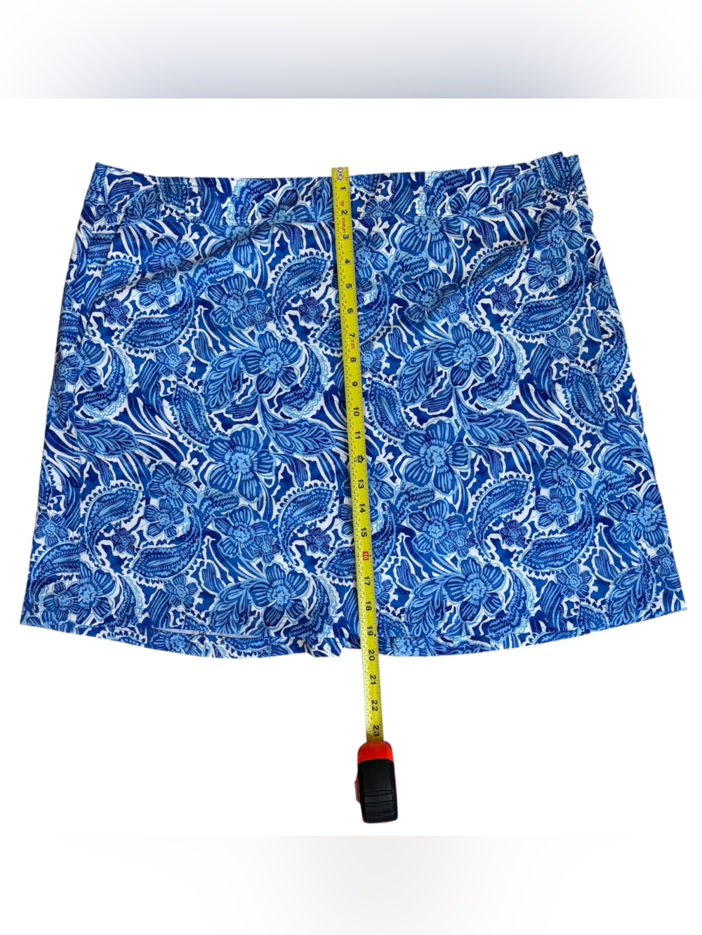RipSkirt Hawaii Wrap Skirt Length 2 Women’s Size XXL Blue & White Floral Summer - Picture 3 of 5